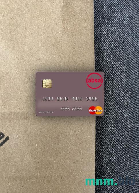 South Africa Absa Group Limited wygląd zdjęcia mastercard skan PSD + zdjęcie